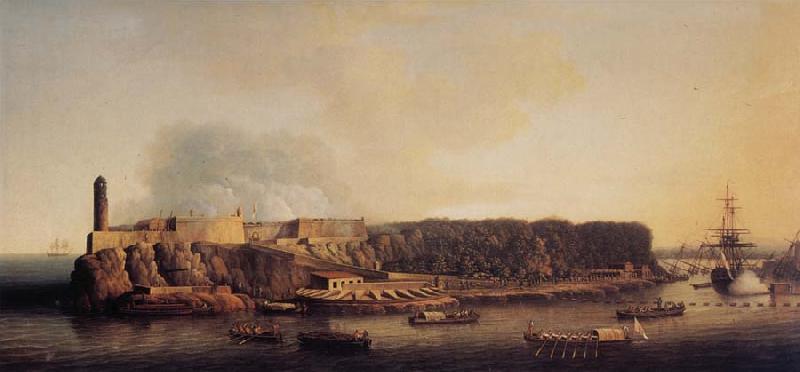 Dominic Serres The British Fleet entering Havana,21 August 1762 France oil painting art
